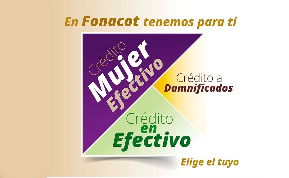 Créditos que ofrece el Fonacot. (Foto: X del Fonacot)