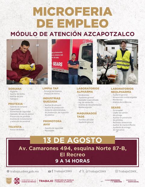Microferias de Empleo en CDMX. (Foto: Redes sociales)