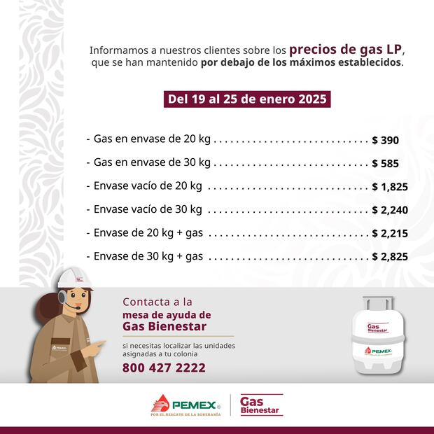 Precio Gas Bienestar. ( Foto: Redes Sociales)