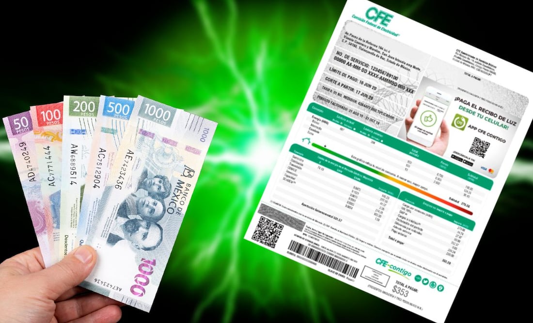 Conoce cómo puedes tener obtener el reembolso, si te cobraron de más en tu recibo de la CFE. (Foto: DeDinero)