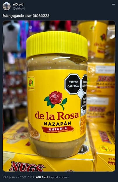 Esta presentación del Mazapán de la Rosa ha generado reacciones diversas en X. (Foto: Tomada de redes)