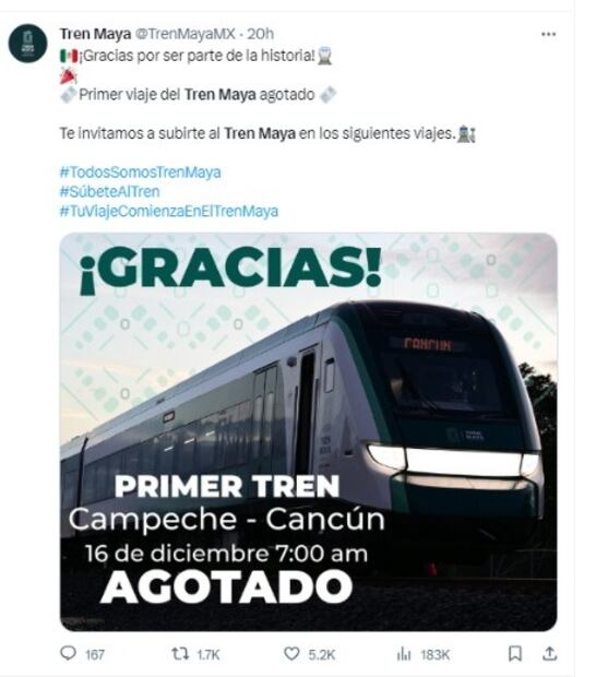 De esta forma anunciaron que los boletos.  estaban agotados. (Foto: Redes Sociales)