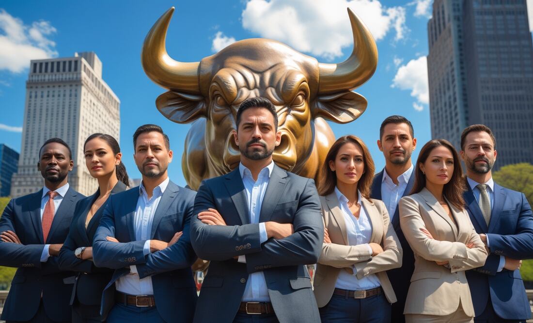 El Toro de Wall Street se ha convertido en un ícono mundial de la fuerza financiera (Foto: IA)