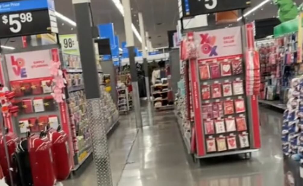 Supermercados vacíos en Estados Unidos (Foto: Tiktok-Captura de pantalla)