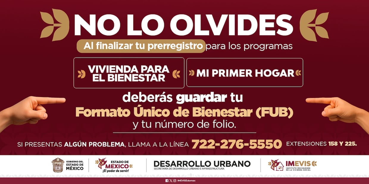 Registro Vivienda para el Bienestar. (Foto: X del IMEVIS)
