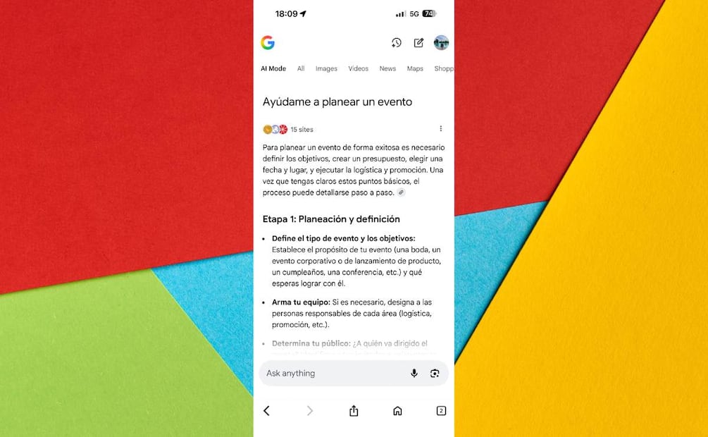 ¿Qué es el Modo IA de Google? (Foto: DeDinero)