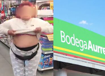 Aparece 'Lady Aurrera': La acusan de robo y ella se desviste para probar su inocencia