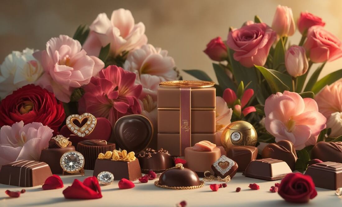 San Valentín sin gastar de más: opciones de regalos bonitos y baratos en México. (Foto: Creada con IA)