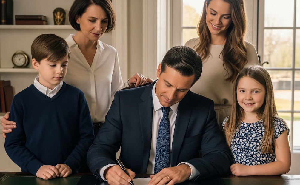 Todos los hijos tienen derecho a la herencia. (Foto: Creada con IA)