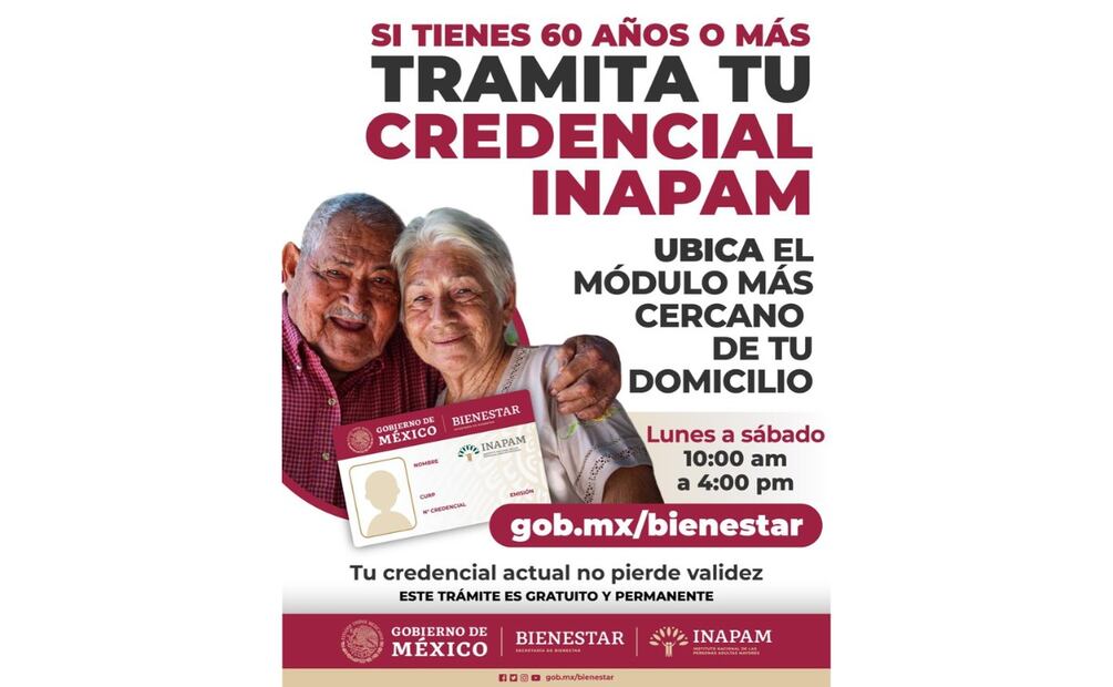 ¿Dónde tramitar la credencial INAPAM? (Foto: Captura de pantalla)