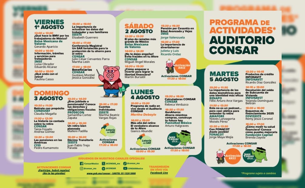 Feria de Afores 2025 (Foto: Captura de pantalla-CONSAR)
