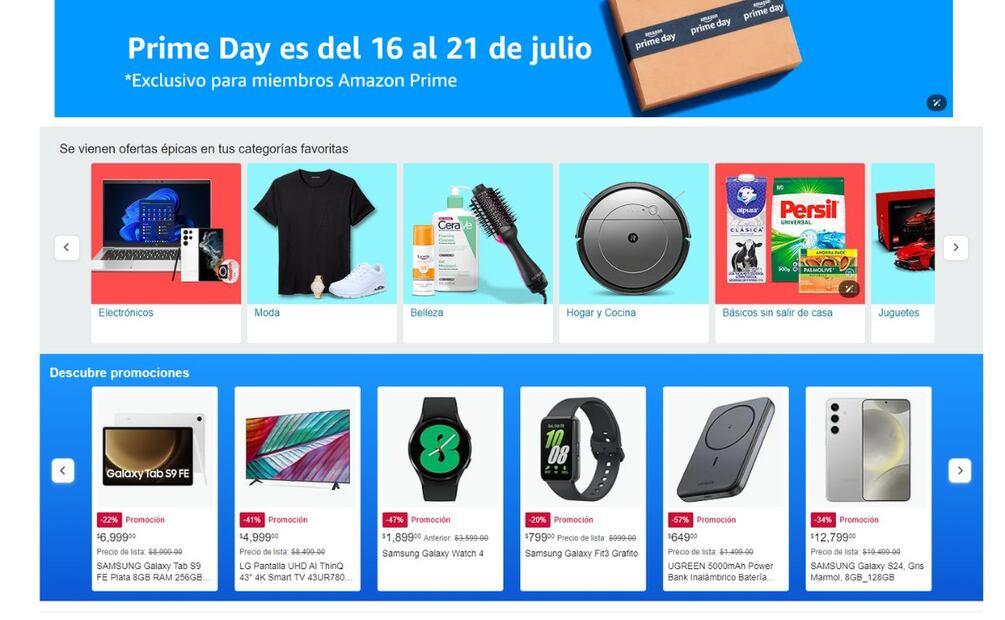 Descuento Amazon Prime 2024. (Foto: Captura de pantalla)