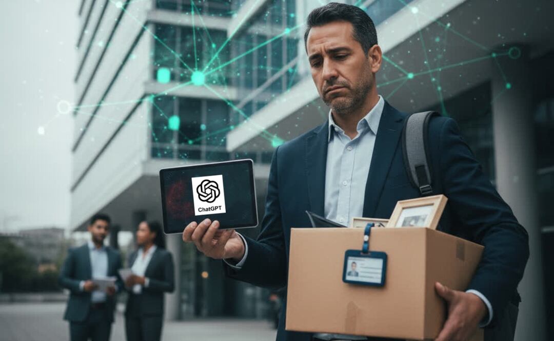 Investigador mexicano pierde su empleo por usar ChatGPT, tras 17 años en empresa tecnológica. (Foto: Creada con IA)