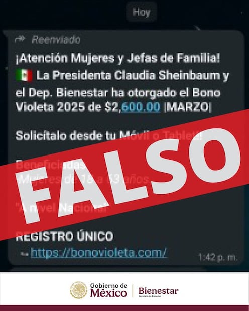 No existe el bono violeta. (Foto: Redes sociales)