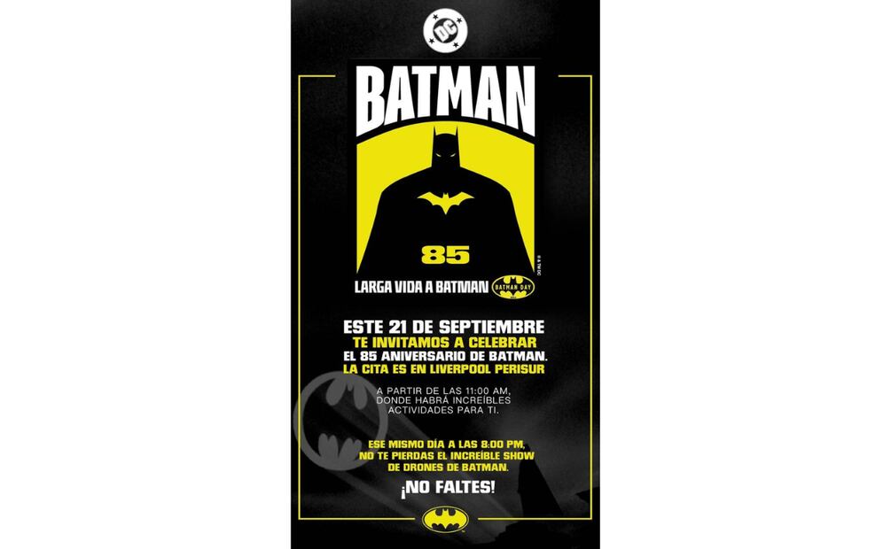 ¿Cuándo y dónde se realizará el Batman Day en la CDMX? (Foto: Captura de pantalla)