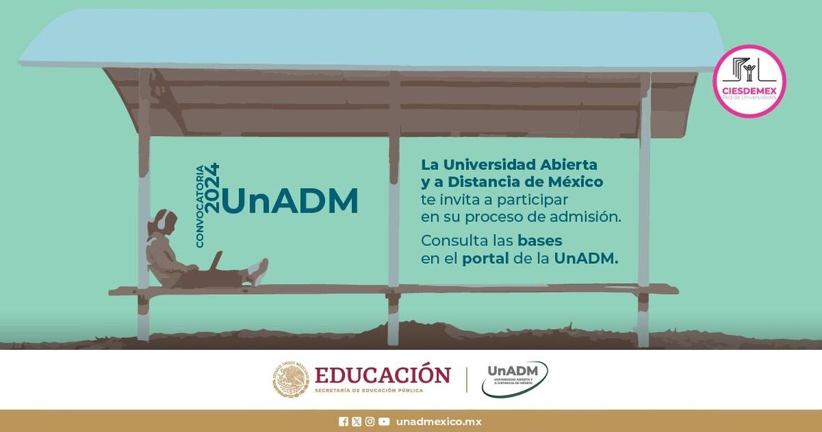 Convocatoria UnADM. (Foto: Captura de pantalla)