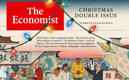 Portada Navideña de The Economist es tendencia; analizamos su significado y el ajolote en la pecera