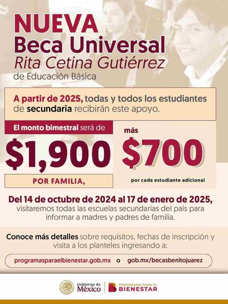 ¿Cuánto es el monto de la Beca Rita Cetina? (Foto: Redes sociales)