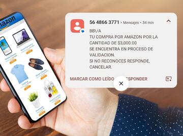¿Amazon regala 3 mil pesos a clientes BBVA? Lanzan alerta oficial por extraños mensajes y correos