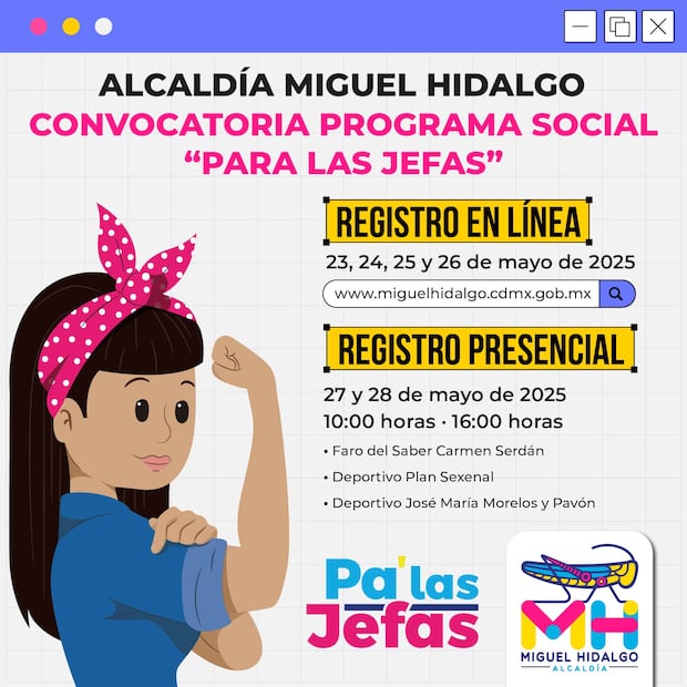 Para las Jefas 2025. (Foto: X de la AlcaldiaMHmx)