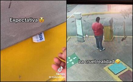 Exhiben trampa de tiktoker potosino que supuestamente regala dinero en las calles