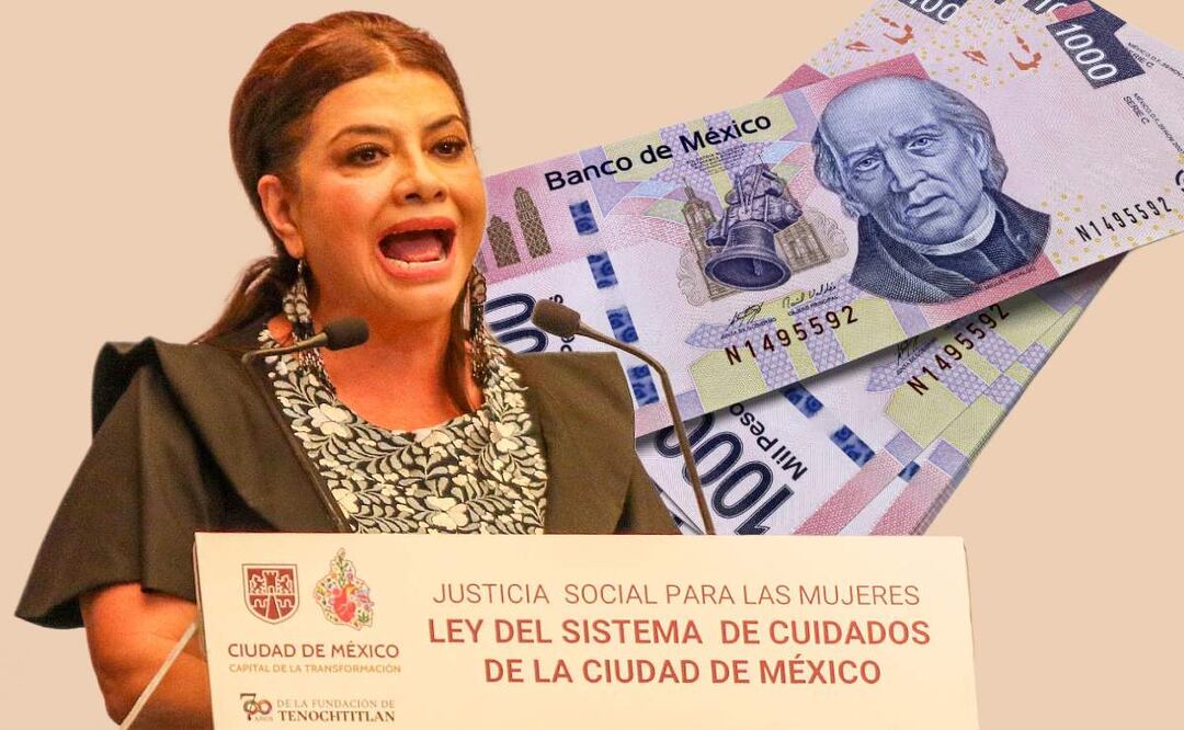 Clara Brugada anuncia apoyo económico en CDMX para quienes cuiden adultos mayores y personas con discapacidad. (Foto: DeDinero)
