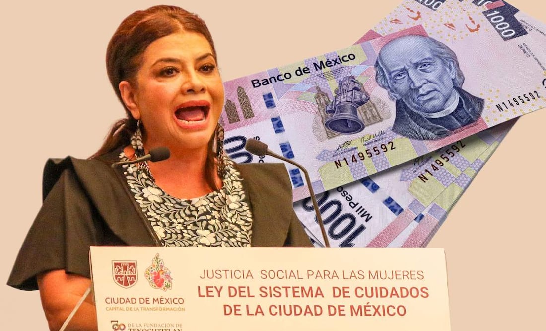Clara Brugada anuncia apoyo económico en CDMX para quienes cuiden adultos mayores y personas con discapacidad. (Foto: DeDinero)