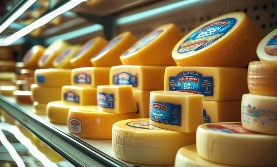 Profeco destapa las marcas que te engañan con queso amarillo: guía para elegir el auténtico. (Foto: Creada con IA)