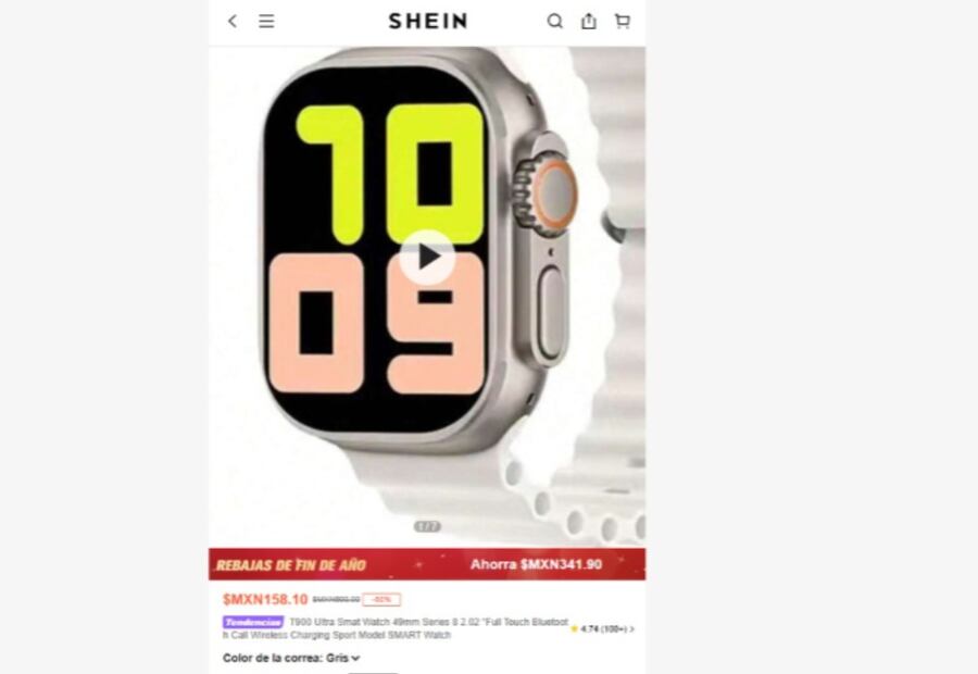 Regalos en Shein. (Foto: Captura de pantalla)