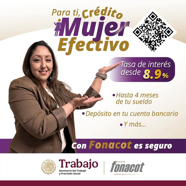 Mujer Crédito Fonacot. (Foto: Redes sociales)
