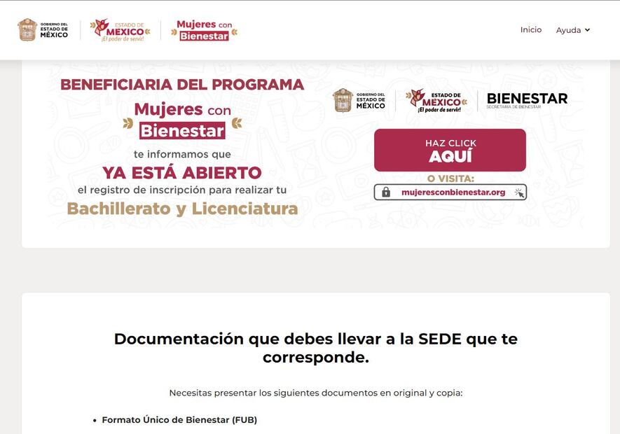 ¿Cómo inscribirse al Programa Bienestar 2024? (Foto: Captura de pantalla)