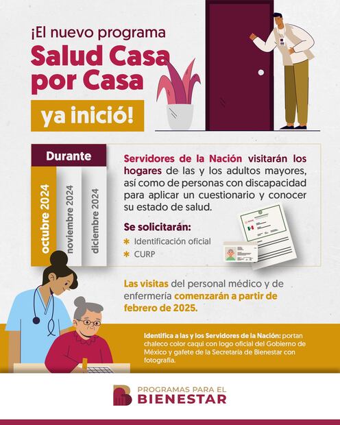 Salud Casa por Casa. (Foto: Redes sociales)