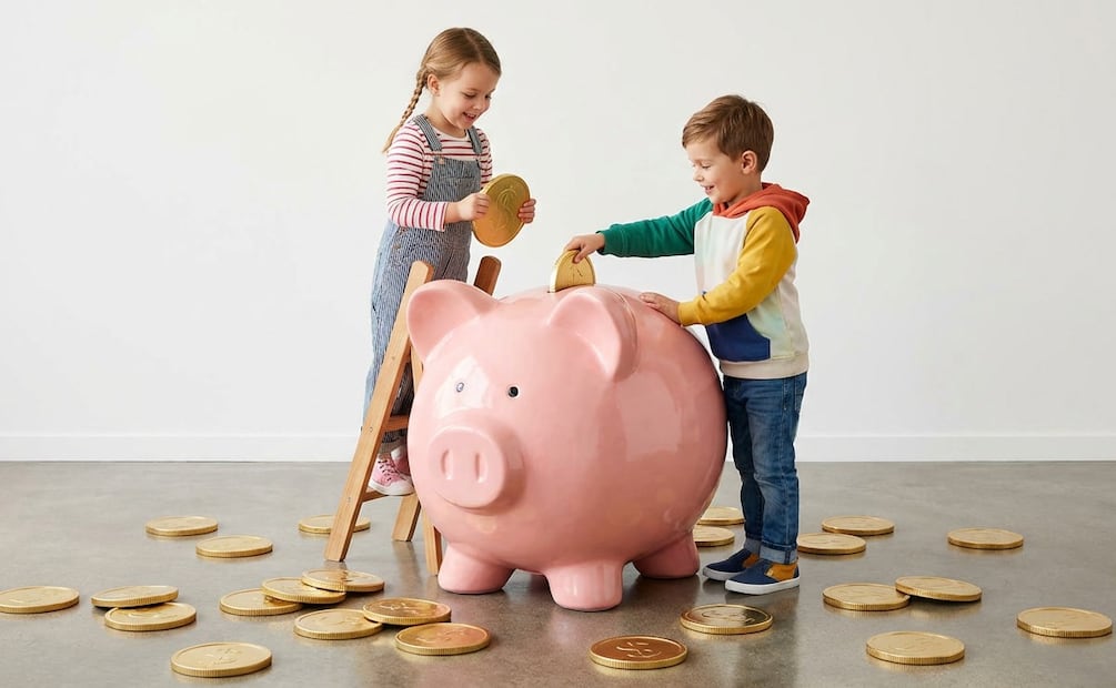 Cuenta infantil del Banco del Bienestar: así funciona y ayuda a tus hijos a ahorrar. (Foto: Creada con IA)