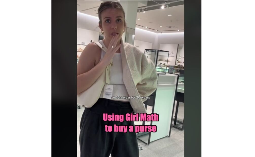 #GirlMath en TikTok. (Foto: Captura de pantalla)
