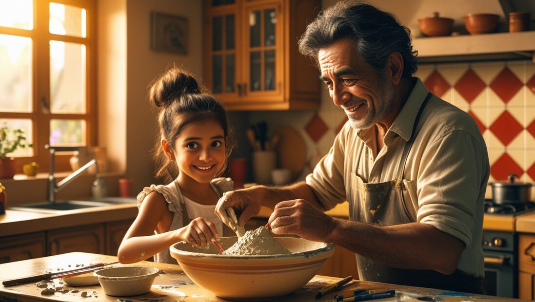 Profeco enseña a las familias a fabricar gises de colores caseros (Foto: IA)