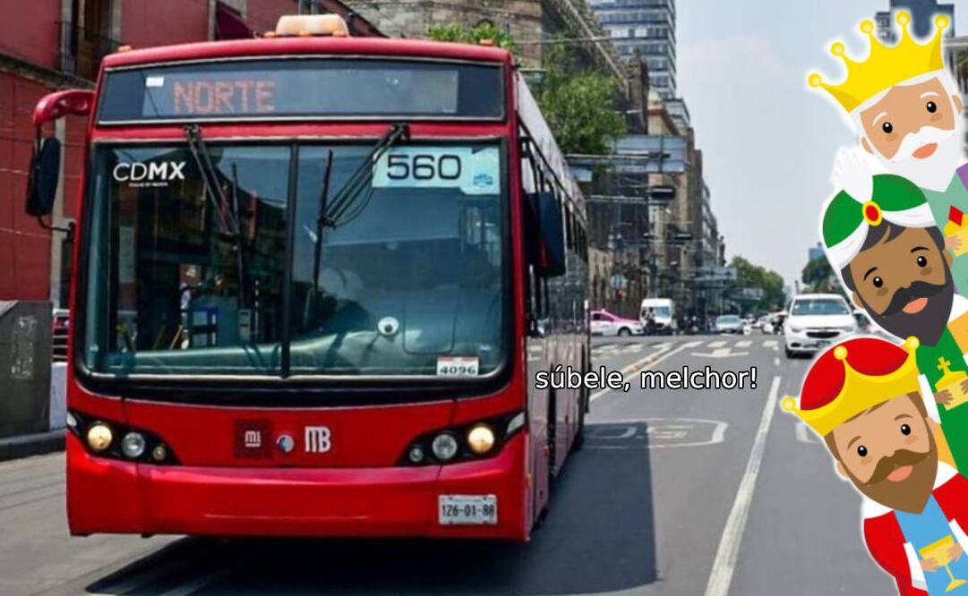 Los reyes que vienen de oriente podrán abordar distintas unidades de transporte publico en la capital mexicana. (Foto: DeDinero)