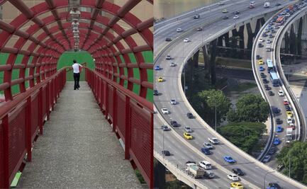 Conoce de cuánto es la multa por manejar sobre puente peatonal, porque en México sí pasa eso
