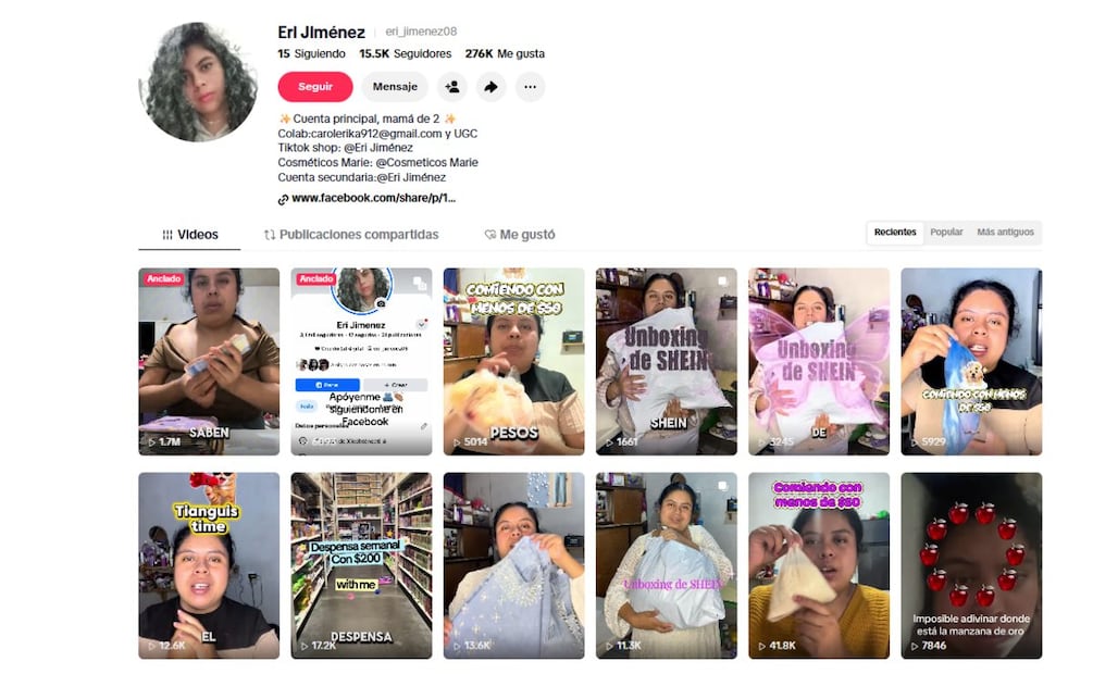 Eri Jiménez muestra cómo administra $1,500 pesos y sorprende con su forma para hacer rendir el gasto. (Foto: captura de pantalla)