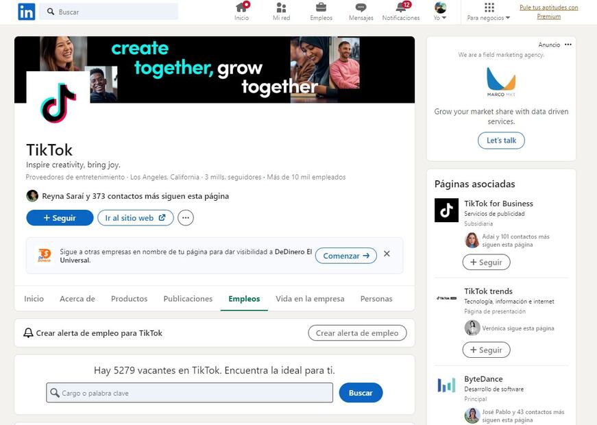 ¿Qué hay que hacer para trabajar en TikTok en 2024? (Foto: DeDinero)