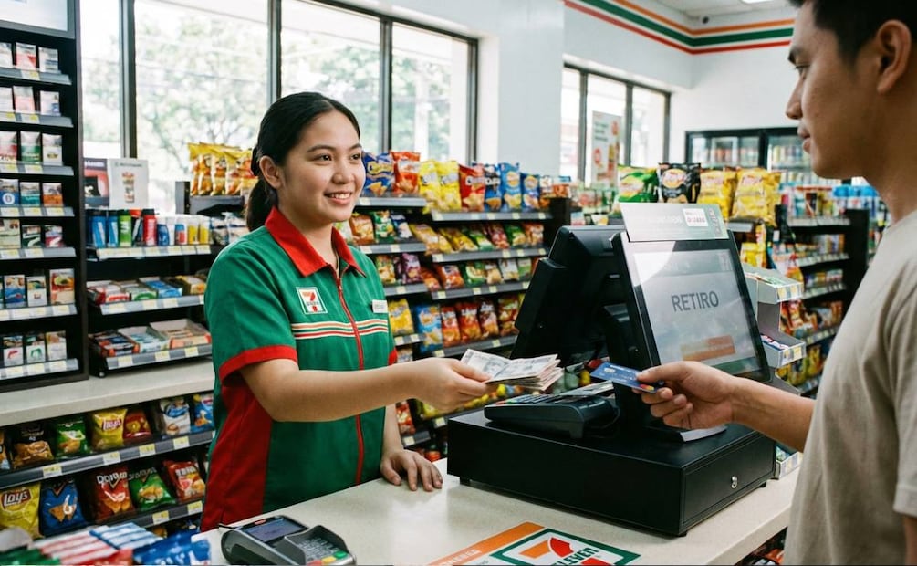 7-Eleven se vuelve tu cajero: descubre cuánto dinero puedes retirar y qué bancos aplican hoy.(Creada con IA)