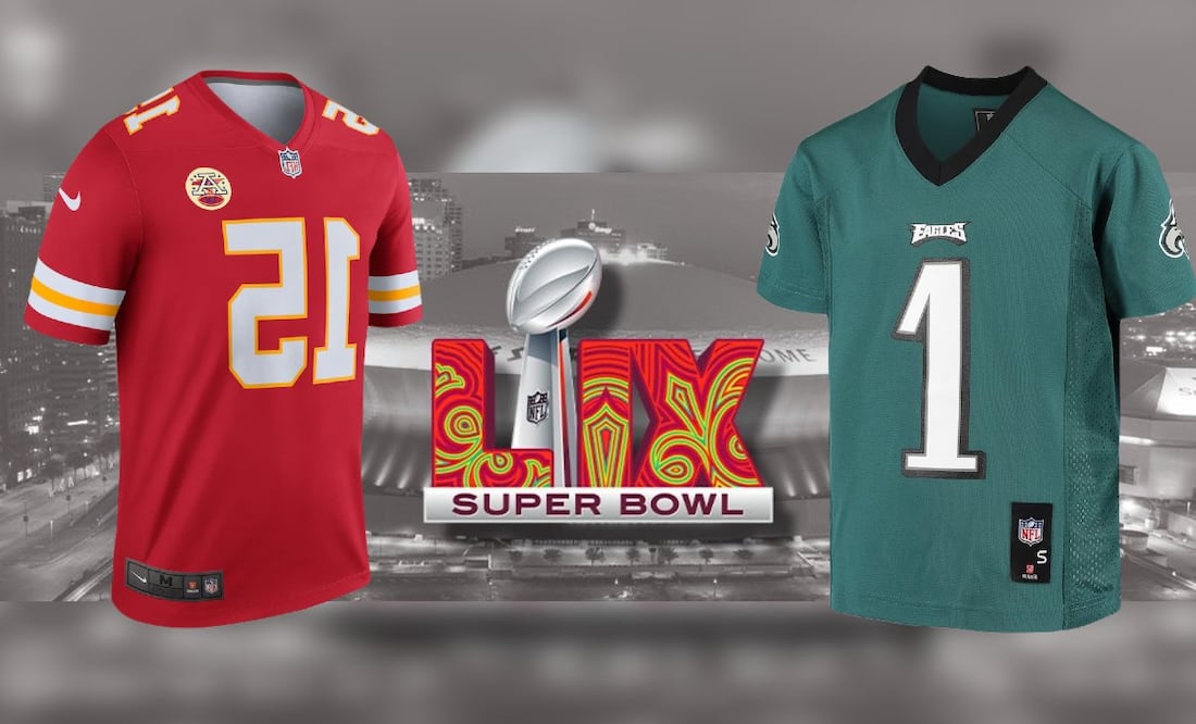 Jerseys, gorras y sudaderas de Chiefs y Eagles, ¿vale la pena el precio? (Foto: DeDinero)