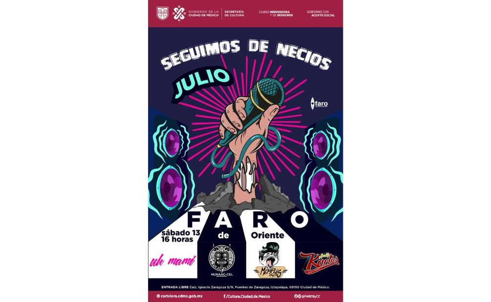 Banda Necia en el Faro de Oriente. (Foto: Captura de pantalla)