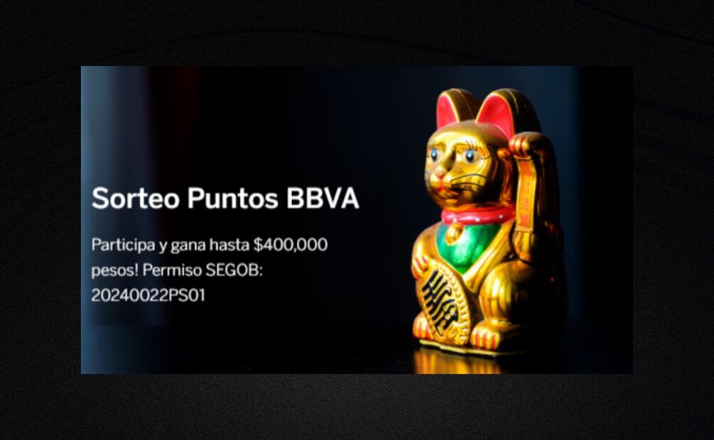 Promoción de Puntos BBVA. (Foto: Captura de pantalla)