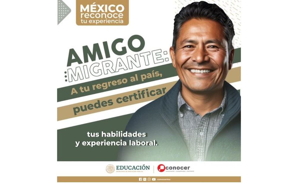 Si trabajaste en Estados Unidos, las habilidades que aprendiste puedes certificarlas en México. (Foto: Captura de pantalla)