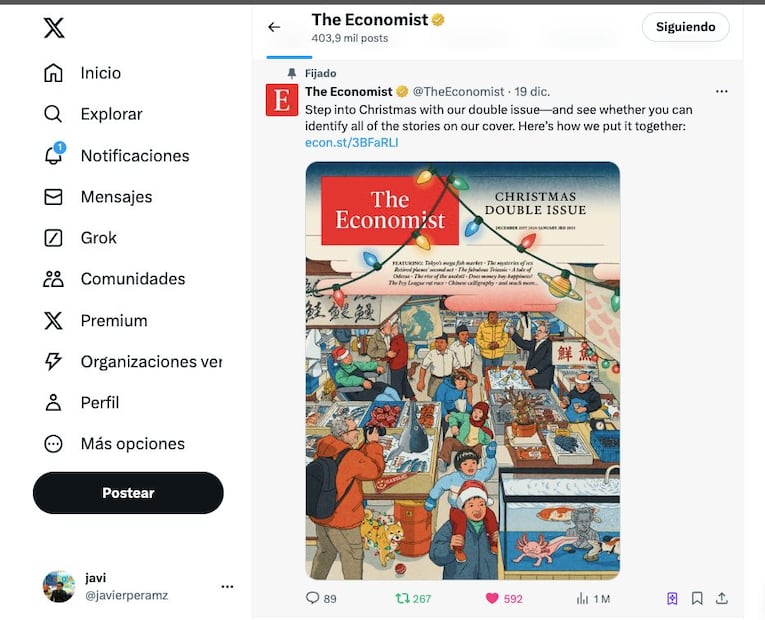 Portada The Economist 2024. (Foto: DeDinero)