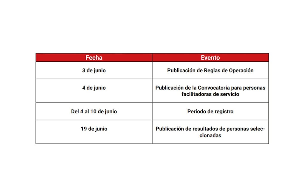 Calendario Aldea Juvenil. (Foto: Captura de pantalla)