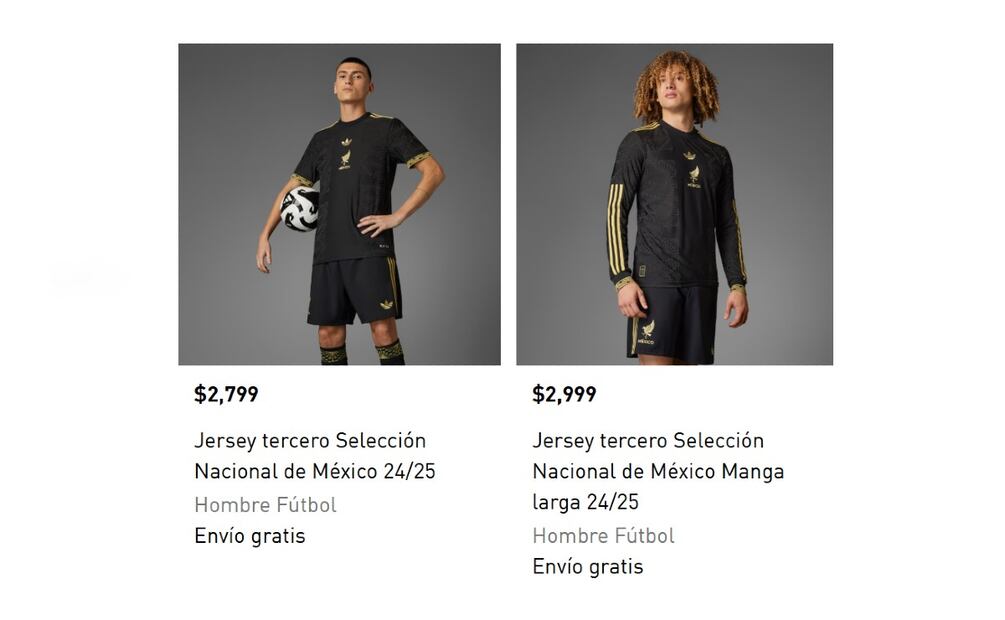 Playera de la Selección Mexicana. (Foto: Captura de pantalla)