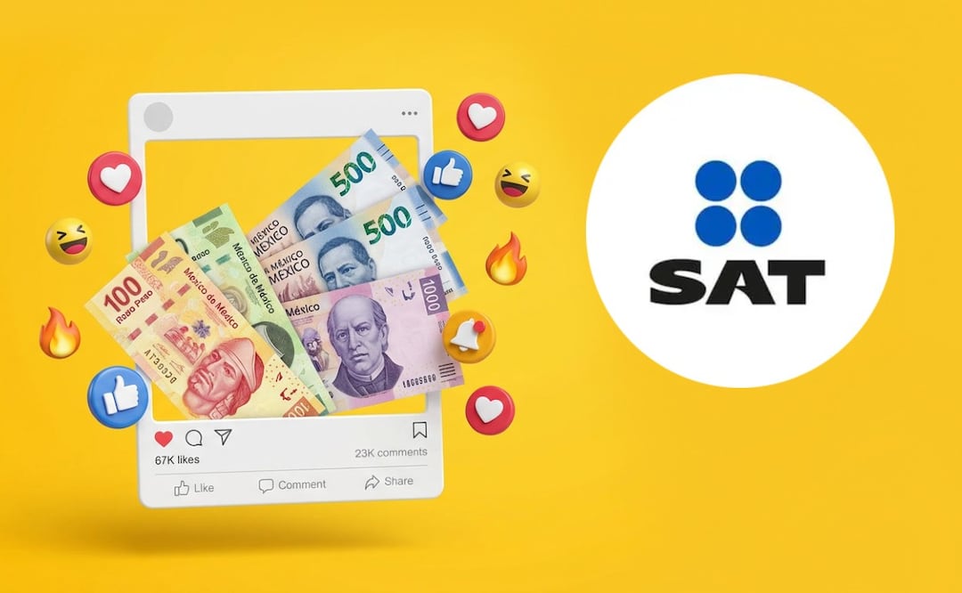 Si ganas dinero en redes, el SAT te considera contribuyente y así reportas tus ingresos. (Foto: Creada con IA)