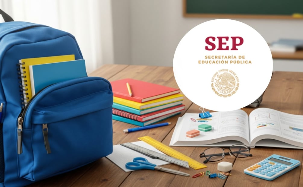 Lista sugeridad de SEP de útiles escolares. (Foto: Creada con IA)