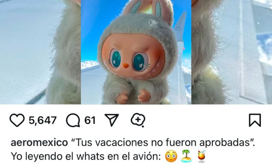 Labubus en el marketing de Aeroméxico (Foto: Captura de pantalla-Instagram de Aeroméxico)
